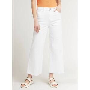 NEW AG JEANS saige wide leg crop jean in modern white
